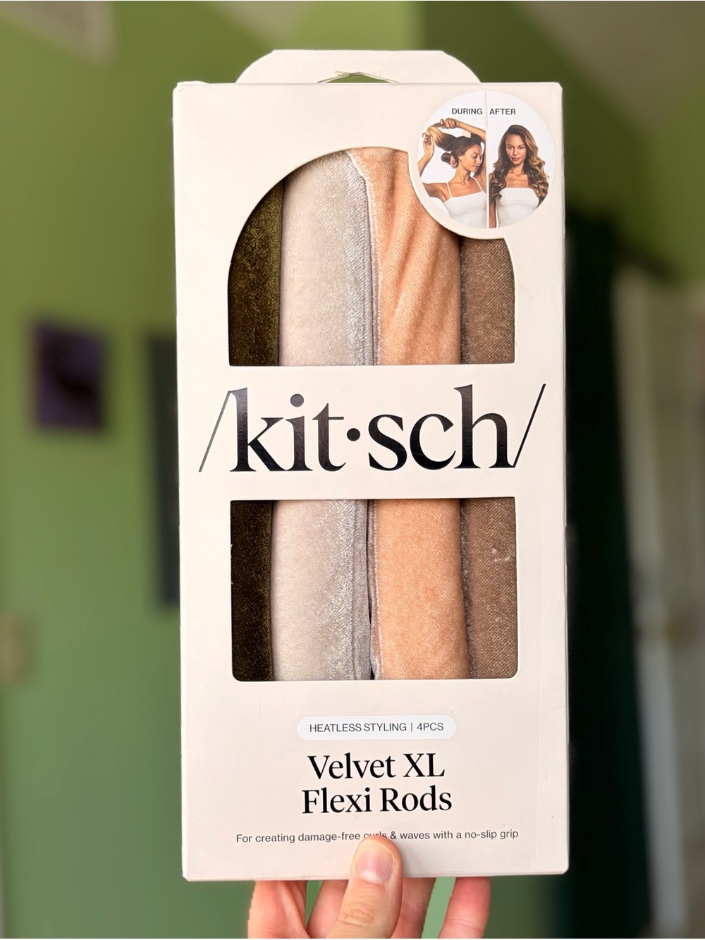 Kitsch Velvet XL Flexi Rods – Neutral Velvet Set